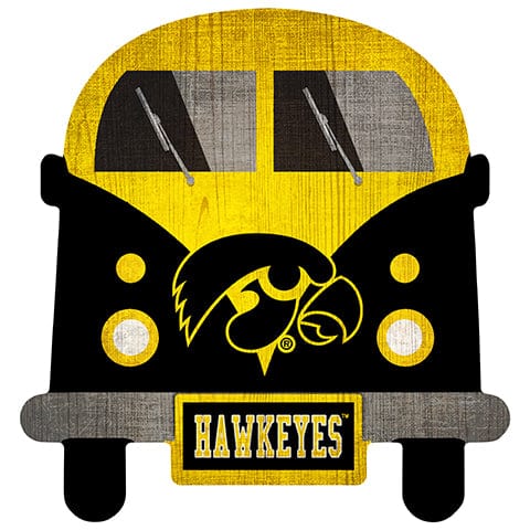 Fan Creations Team Bus Iowa 12" Team Bus Sign