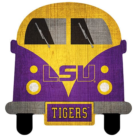 Fan Creations Team Bus LSU 12" Team Bus Sign