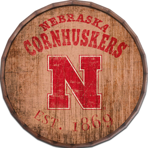 Fan Creations Home Decor Nebraska  24in Established Date Barrel Top