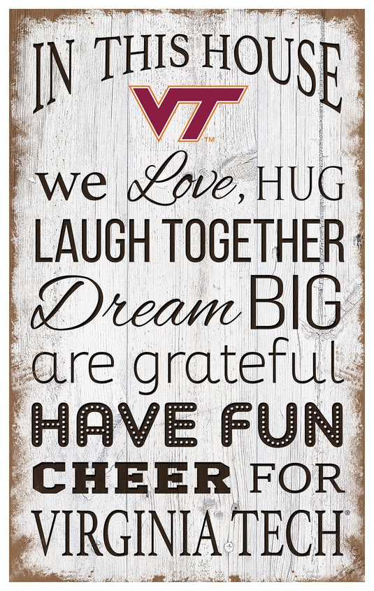 Fan Creations Home Decor Virginia Tech   In This House 11x19