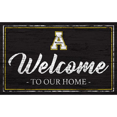 Appalachian State Team Color Welcome 11x19 Sign