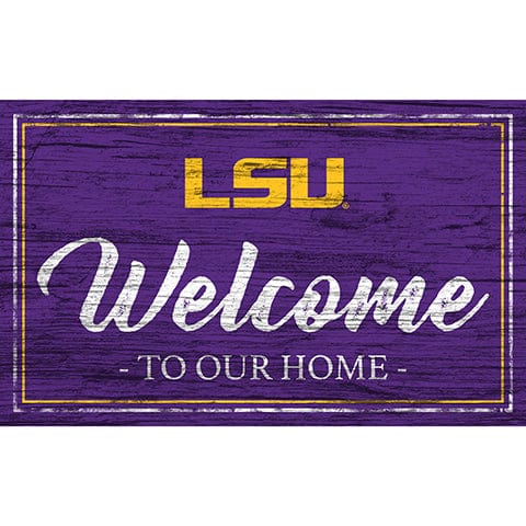 Fan Creations 11x19 LSU Team Color Welcome 11x19 Sign
