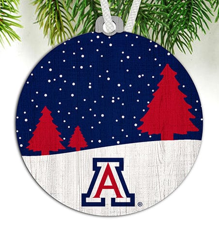 Fan Creations Ornament Arizona Snow Scene Ornament