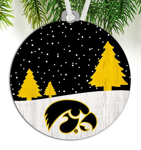 Fan Creations Ornament Iowa Snow Scene Ornament