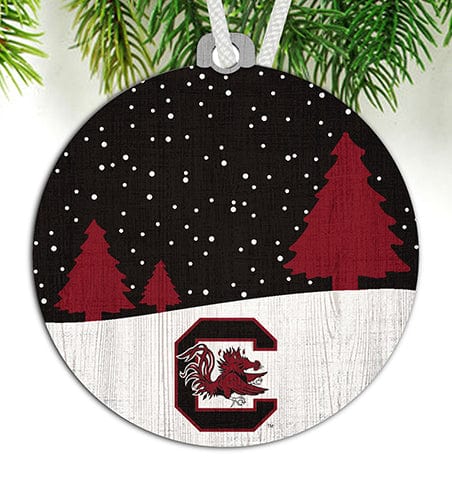 Fan Creations Ornament University of South Carolina Snow Scene Ornament