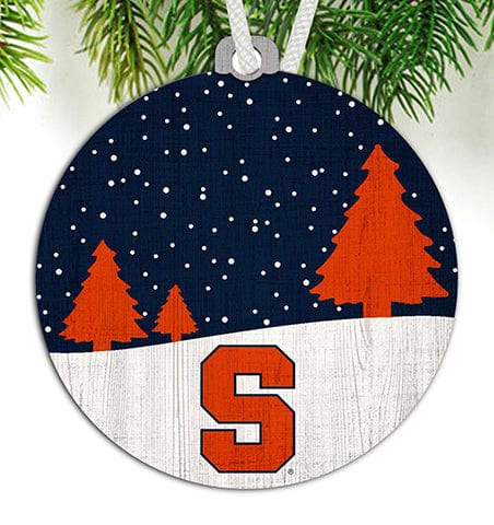 Fan Creations Ornament Syracuse Snow Scene Ornament