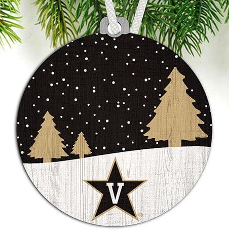 Fan Creations Ornament Vanderbilt University Snow Scene Ornament