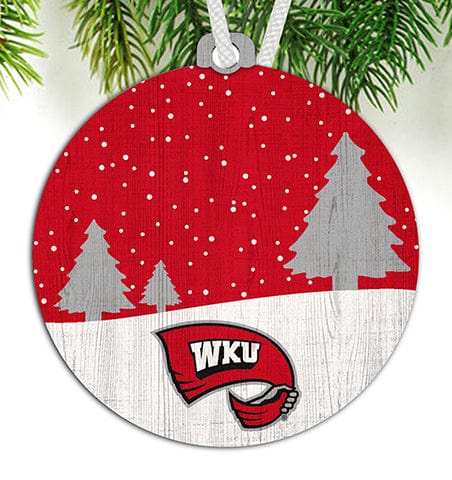 Fan Creations Ornament Western Kentucky Snow Scene Ornament