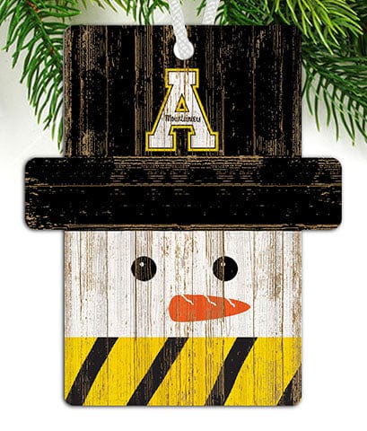 Fan Creations Ornament Appalachian State Snowman Ornament