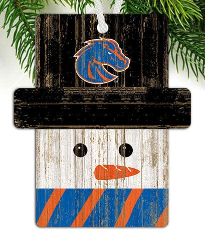 Fan Creations Ornament Boise State Snowman Ornament