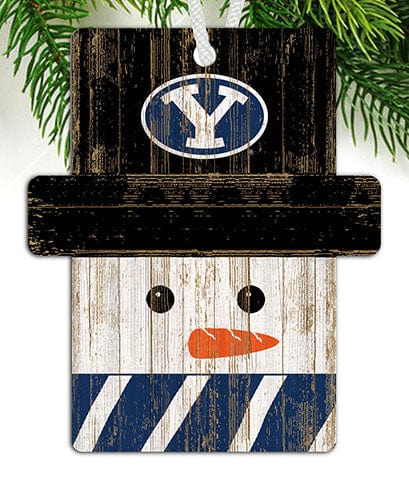 Fan Creations Ornament BYU Snowman Ornament