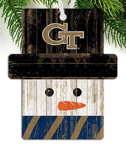 Fan Creations Ornament Georgia Tech Snowman Ornament