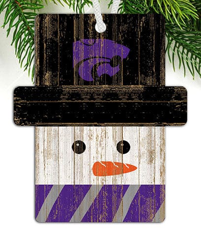 Fan Creations Ornament Kansas State Snowman Ornament