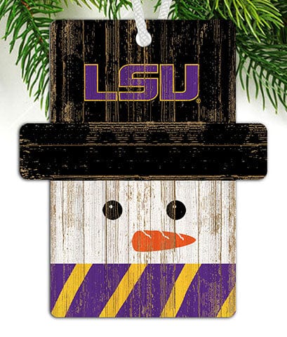 Fan Creations Ornament LSU Snowman Ornament