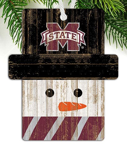 Fan Creations Ornament Mississippi State University Snowman Ornament