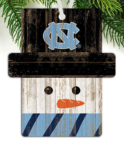 Fan Creations Ornament University of North Carolina Snowman Ornament