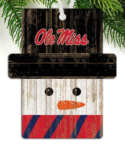 Fan Creations Ornament Ole Miss Snowman Ornament