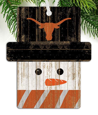 Fan Creations Ornament University of Texas Snowman Ornament