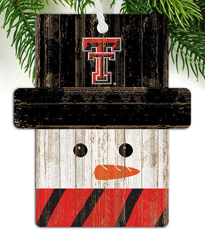 Fan Creations Ornament Texas Tech University Snowman Ornament