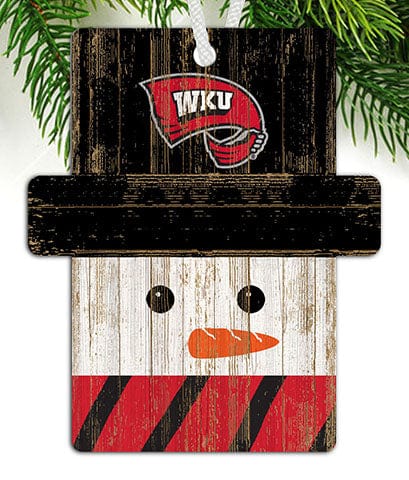 Fan Creations Ornament Western Kentucky Snowman Ornament