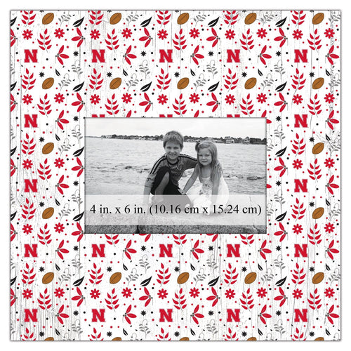 Fan Creations Home Decor Nebraska  Floral Pattern 10x10 Frame