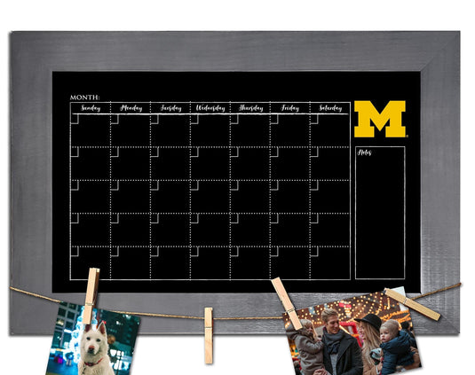 Fan Creations Home Decor Michigan   Monthly Chalkboard With Frame & Clothespins