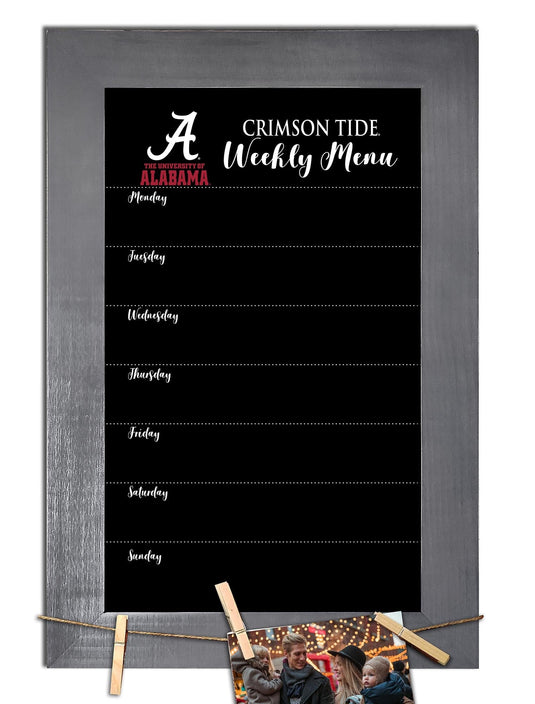 Fan Creations Home Decor Alabama   Weekly Chalkboard With Frame & Clothespins