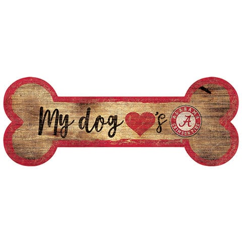 Fan Creations 6x12 Horizontal University of Alabama Dog Bone Sign