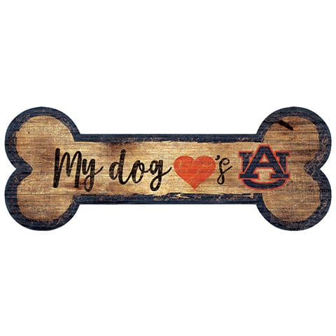 Fan Creations 6x12 Horizontal Auburn University Dog Bone Sign