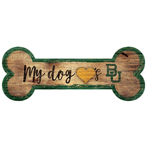 Fan Creations 6x12 Horizontal Baylor Dog Bone Sign