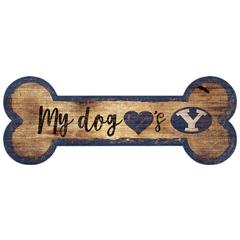 Fan Creations 6x12 Horizontal BYU Dog Bone Sign