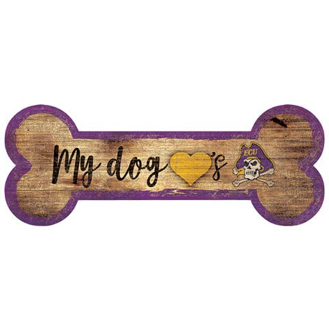 Fan Creations 6x12 Horizontal East Carolina Dog Bone Sign