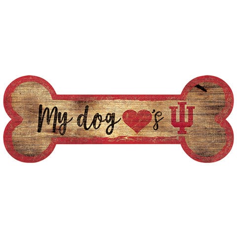 Fan Creations 6x12 Horizontal Indiana Dog Bone Sign