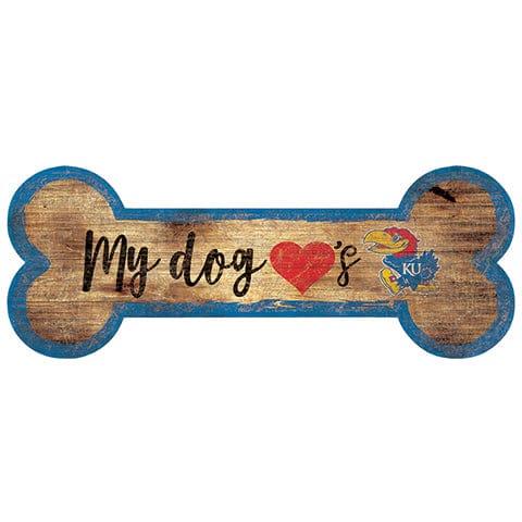 Fan Creations 6x12 Horizontal Kansas Dog Bone Sign