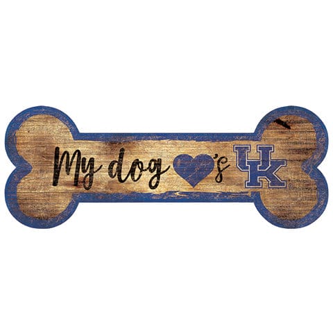 Fan Creations 6x12 Horizontal University of Kentucky Dog Bone Sign