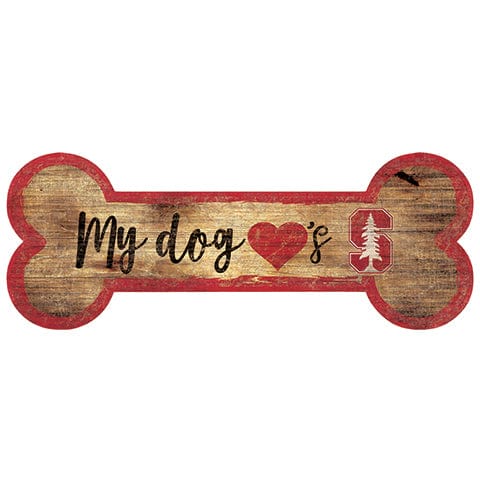 Fan Creations 6x12 Horizontal Stanford Dog Bone Sign