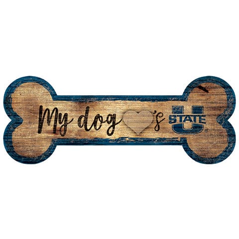 Fan Creations 6x12 Horizontal Utah State Dog Bone Sign