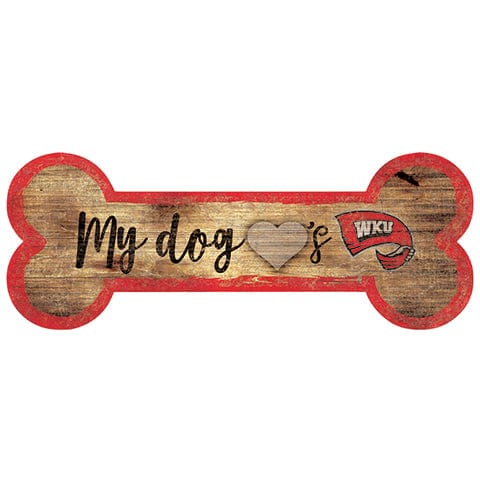 Fan Creations 6x12 Horizontal Western Kentucky Dog Bone Sign