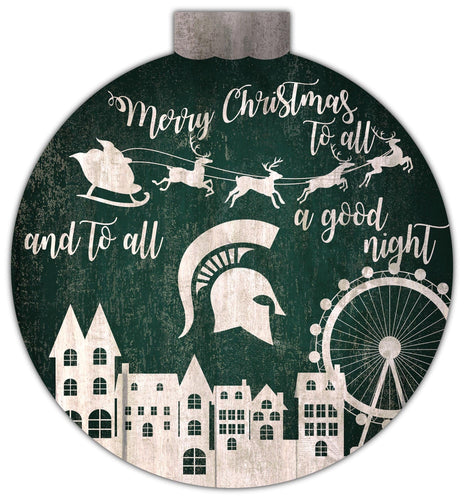 Fan Creations Holiday Home Decor Michigan State Christmas Village 12in