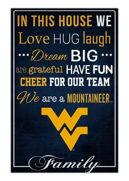 Fan Creations Home Decor West Virginia   In This House 17x26