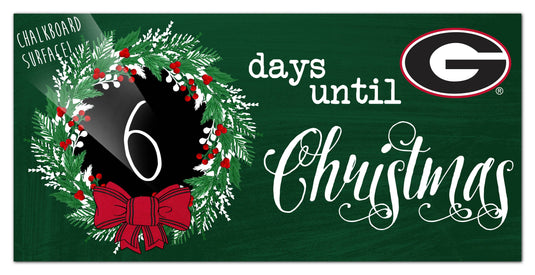 Fan Creations Holiday Home Decor Georgia Chalk Christmas Countdown 6x12