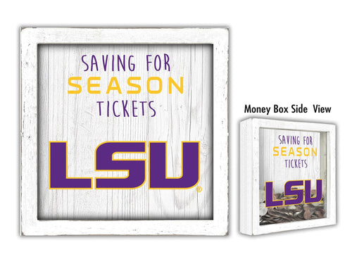 Fan Creations Desktop Stand LSU Saving For Tickets Money Box