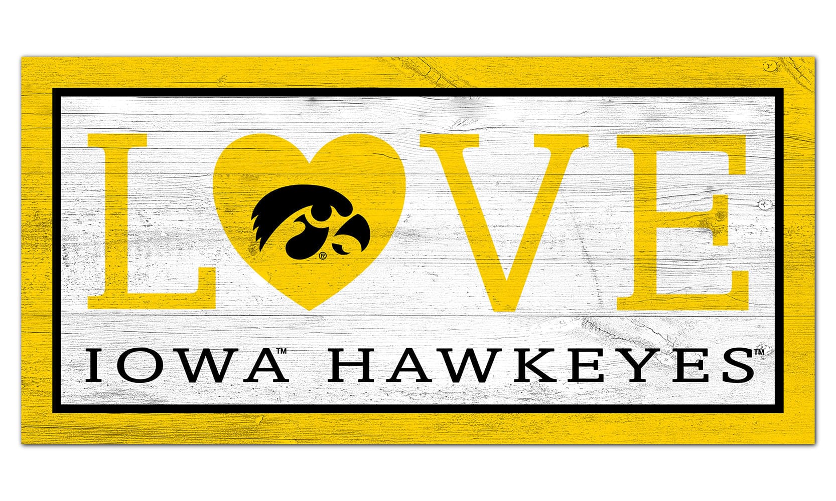 Iowa Love 6x12 Sign – Fan Creations GA