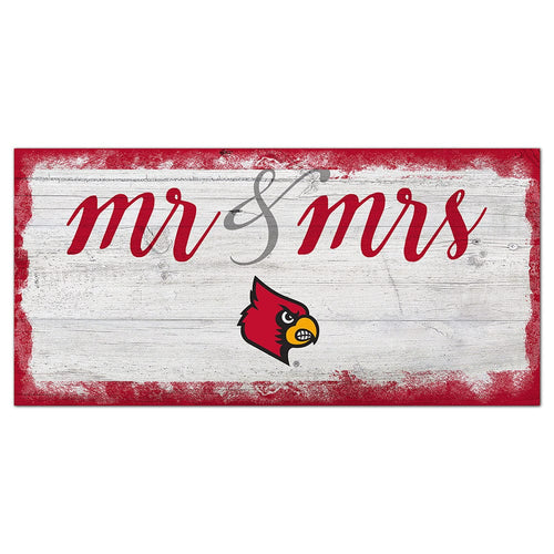 Fan Creations 6x12 Horizontal Louisville Script Mr & Mrs 6x12 Sign