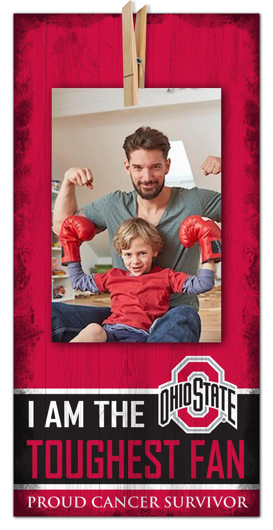 Fan Creations Home Decor Ohio State Toughest Fan Clothespin 6x12