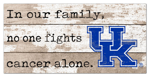 Fan Creations Home Decor Kentucky No One Fights Alone 6x12