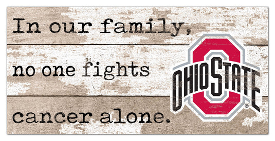 Fan Creations Home Decor Ohio State No One Fights Alone 6x12