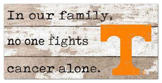 Fan Creations Home Decor Tennessee No One Fights Alone 6x12