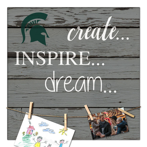 Fan Creations Desktop Stand Michigan State Create Dream Inspire 18x18