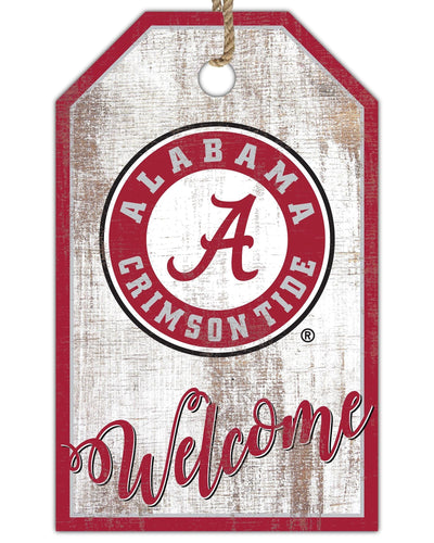 Fan Creations Holiday Home Decor Alabama Welcome 11x19 Tag